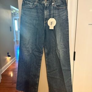 AG “Etta” Highwaisted wide-leg crop. Sz 28. NWT